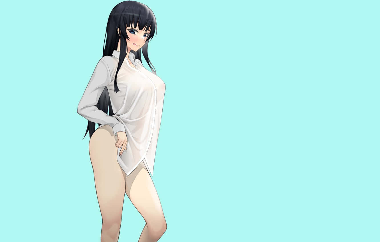 Hot Anime Girl Sexy Pose Wallpaper