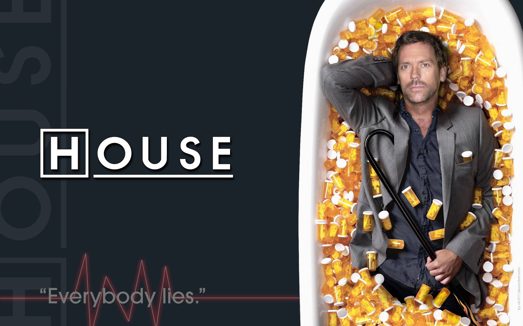 House Md Bath Tub Wallpaper