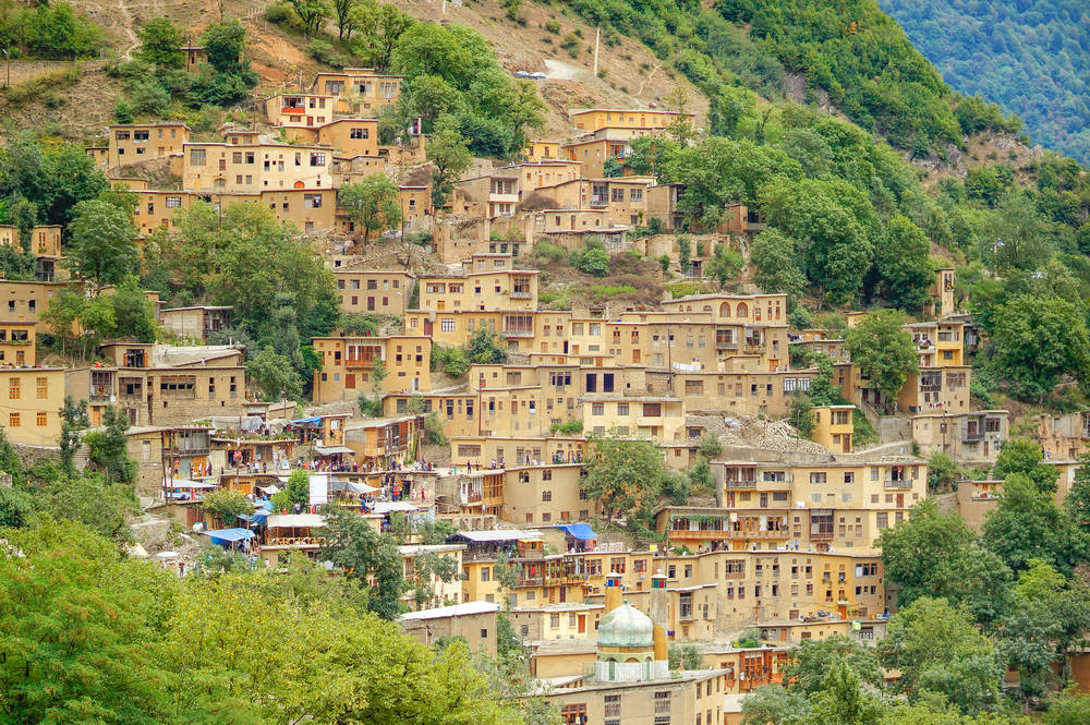 Houses At Mountain In Iran Wallpaper