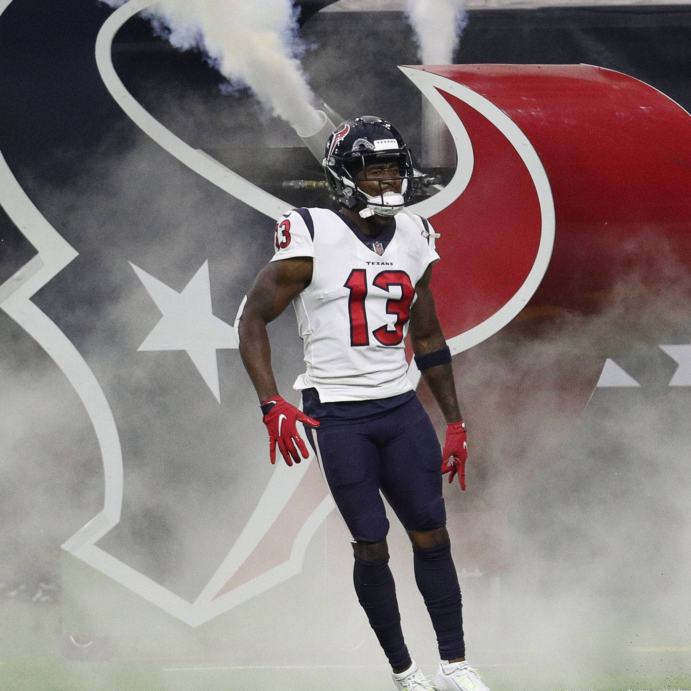 Houston Texans Logo And Brandin Cooks Wallpaper