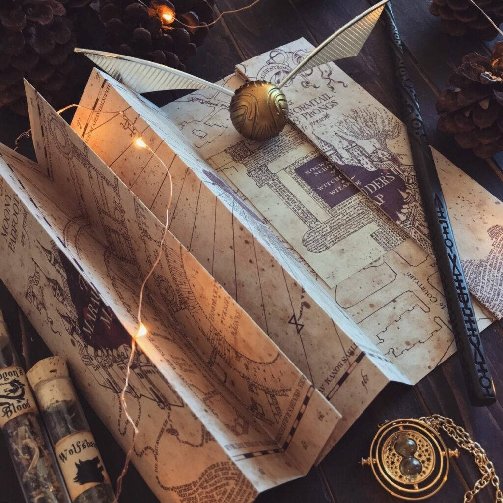 Hp Marauder's Map Aesthetic Wallpaper