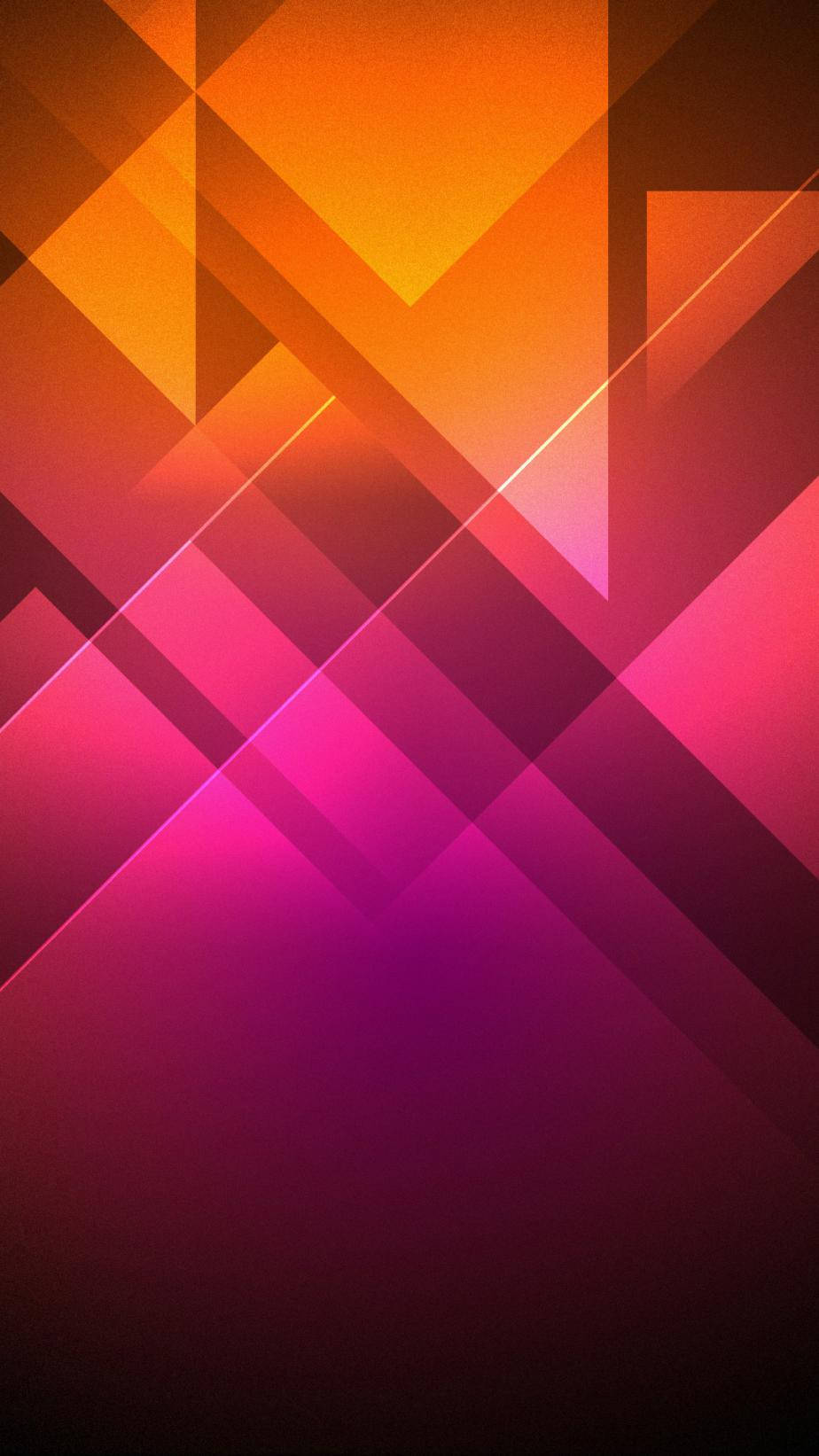 Htc Orange And Pink Geometric Shapes Wallpaper
