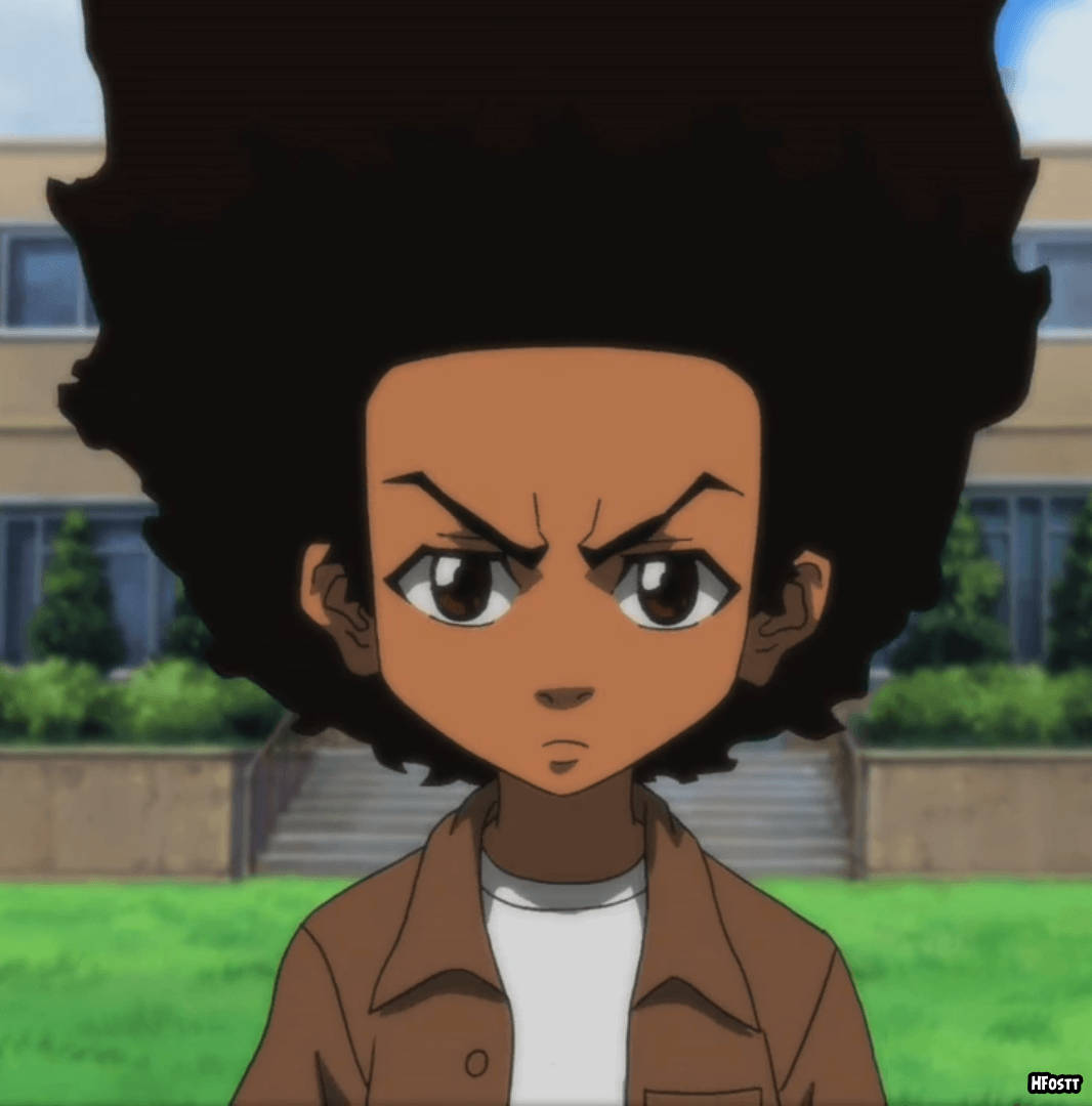 Huey Freeman Rocking Afro Wallpaper