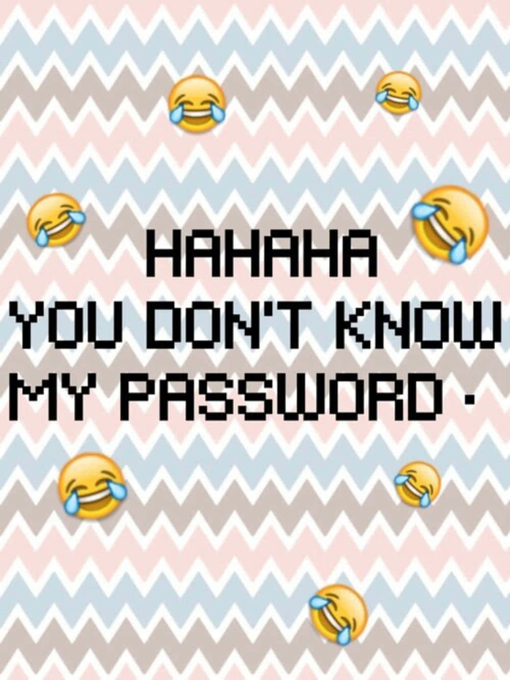 Humorous Password Lock Screen Wallpaper