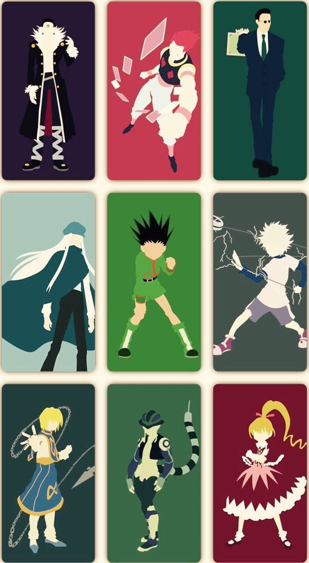 Hunter X Hunter In Vector Phone Wallpaper