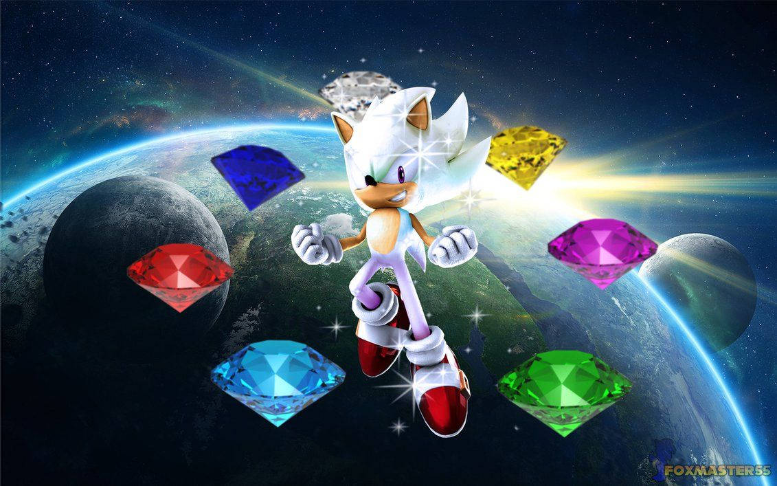 Hyper Sonic And The Super Emeralds Wallpaper