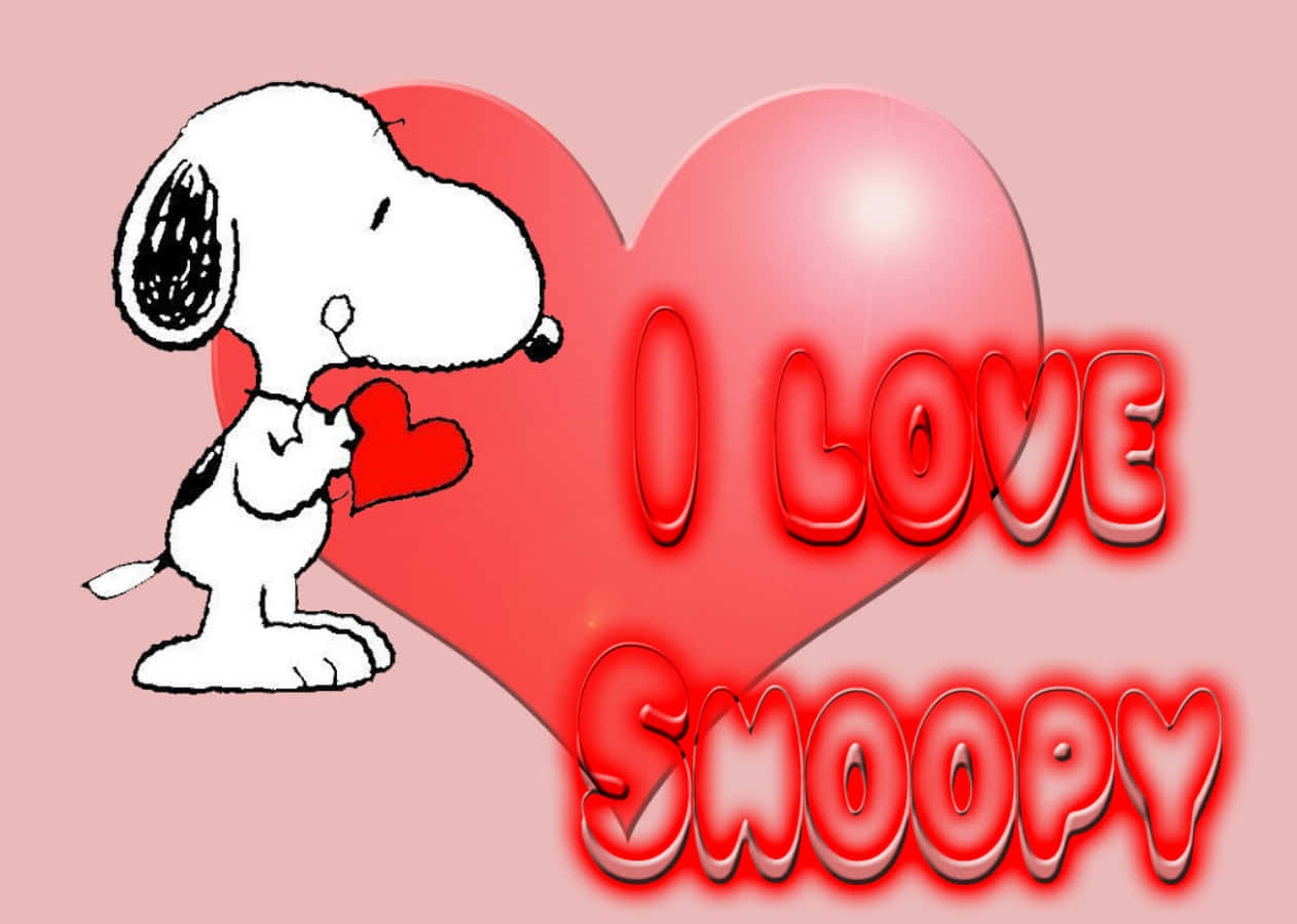 I Love Snoopy Valentine Heart Wallpaper