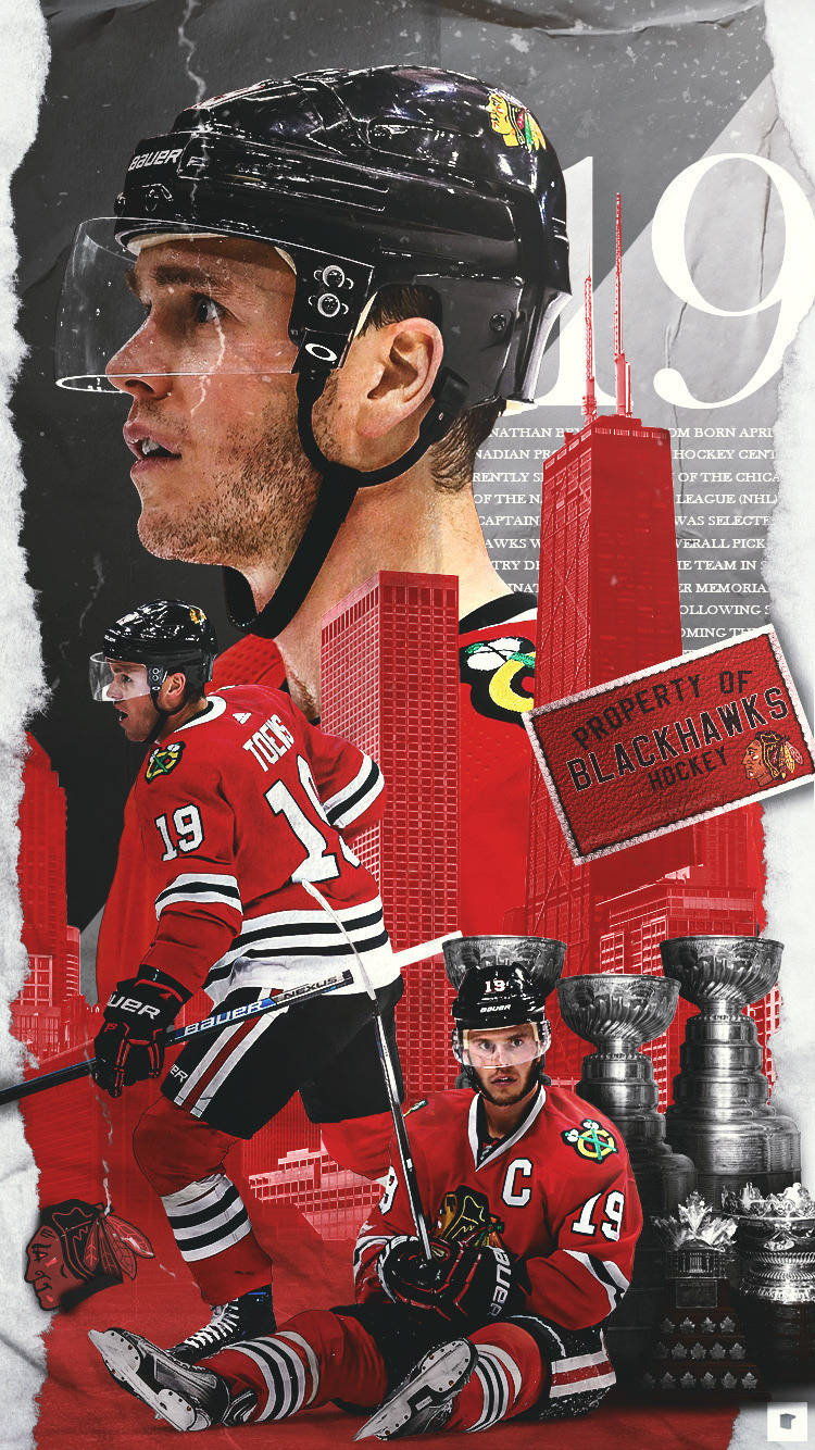 Ice Hockey Centre Jonathan Toews Wallpaper