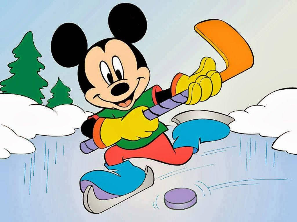 Ice Hockey Mickey Mouse Hd Wallpaper