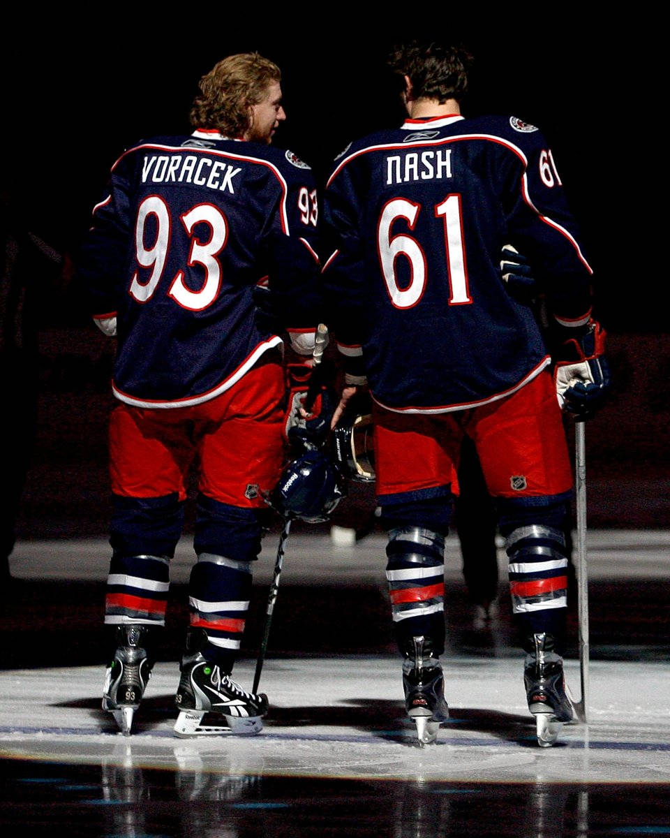 Ice Hockey Players Jakub Voracek And Rick Nash Wallpaper