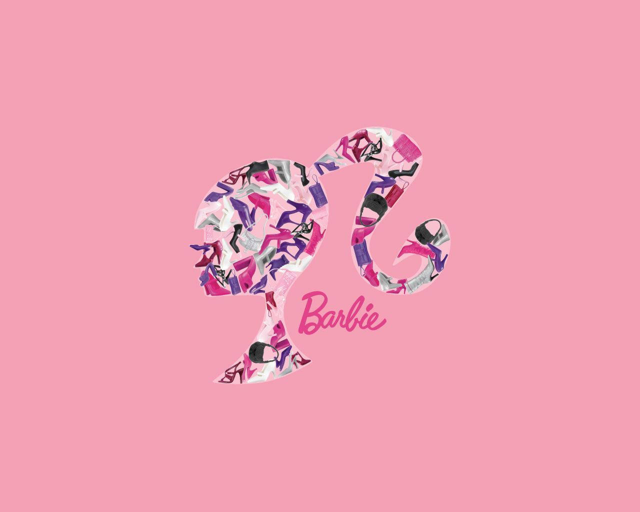 Iconic Barbie Head Logo Wallpaper