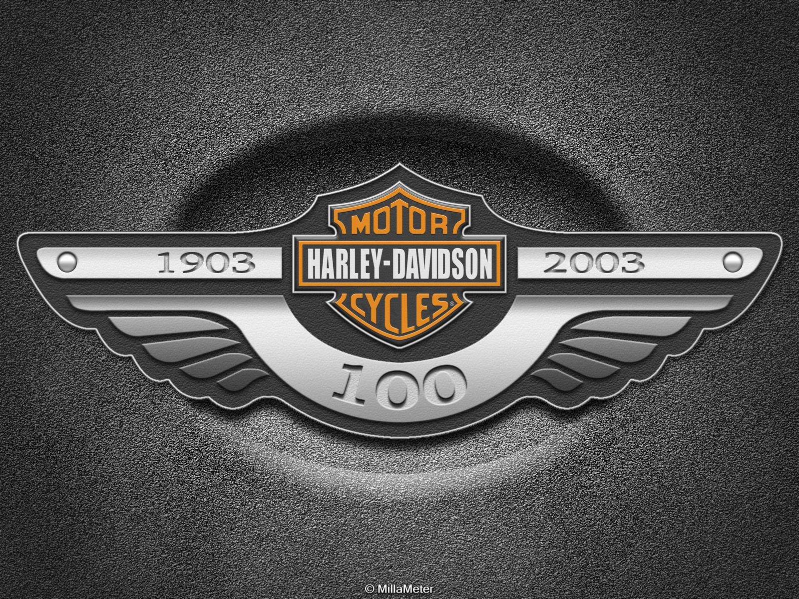 Iconic Harley Davidson Emblem Wallpaper
