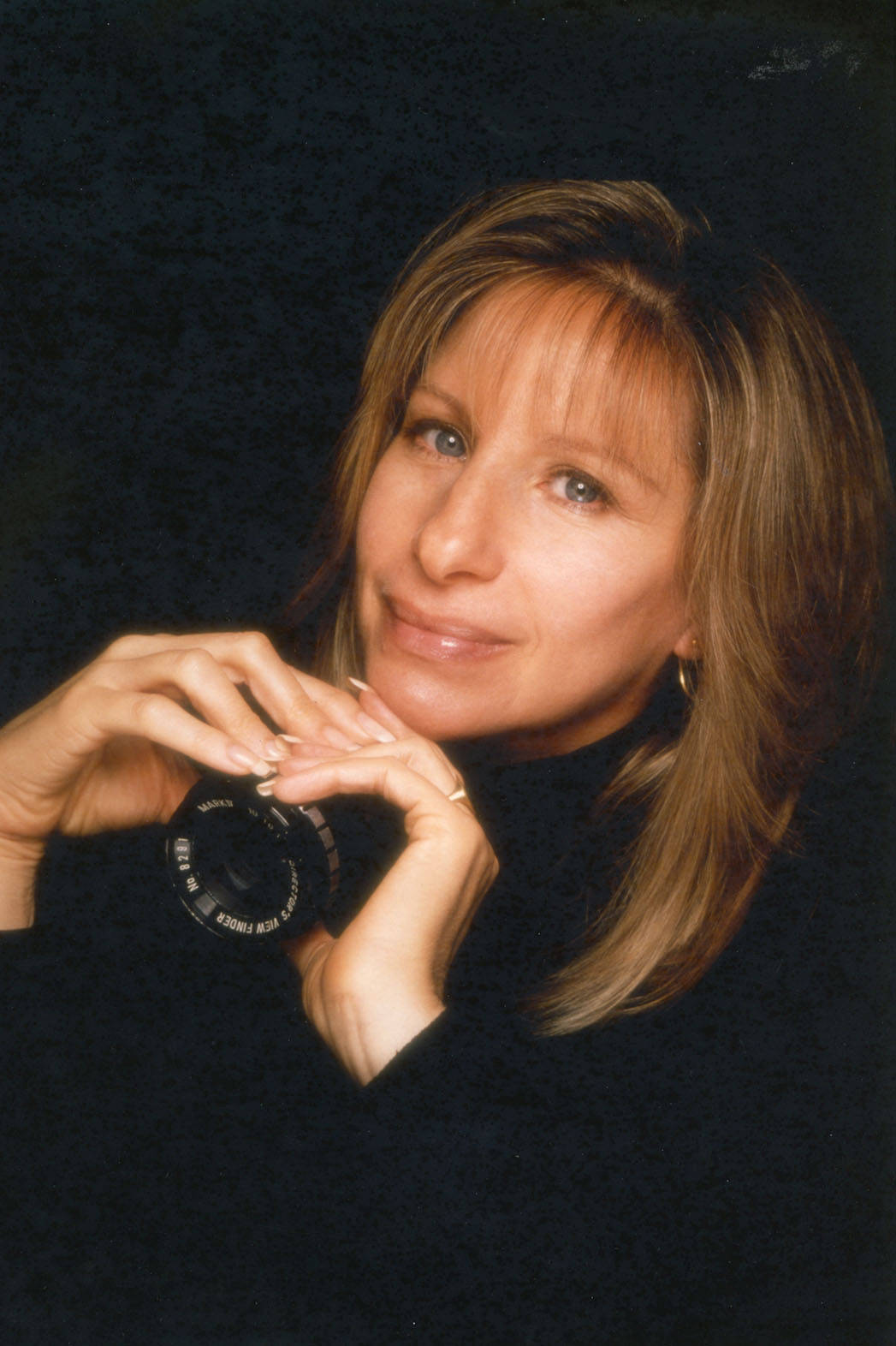 Iconic Singer Barbra Streisand On The Movie Album Cover Wallpaper