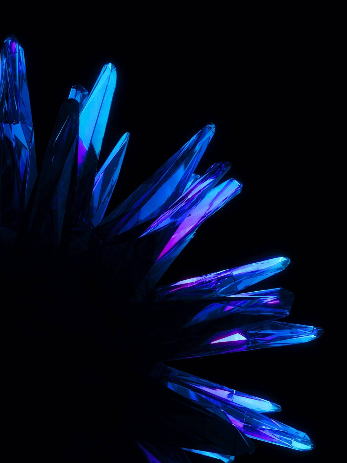 Icy Oled Crystals Wallpaper