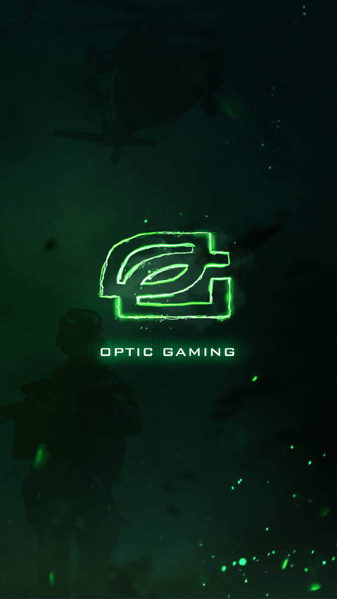 Illuminated Green Optic Gamer Phone Wallpaper