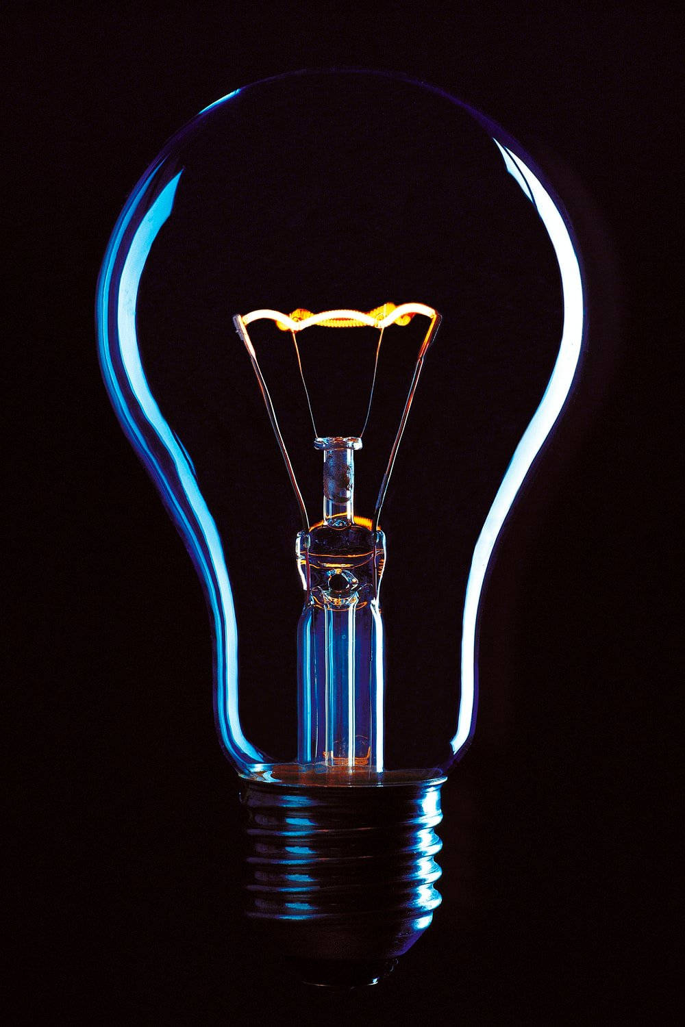 Incandescent Bulb Illuminating Wallpaper