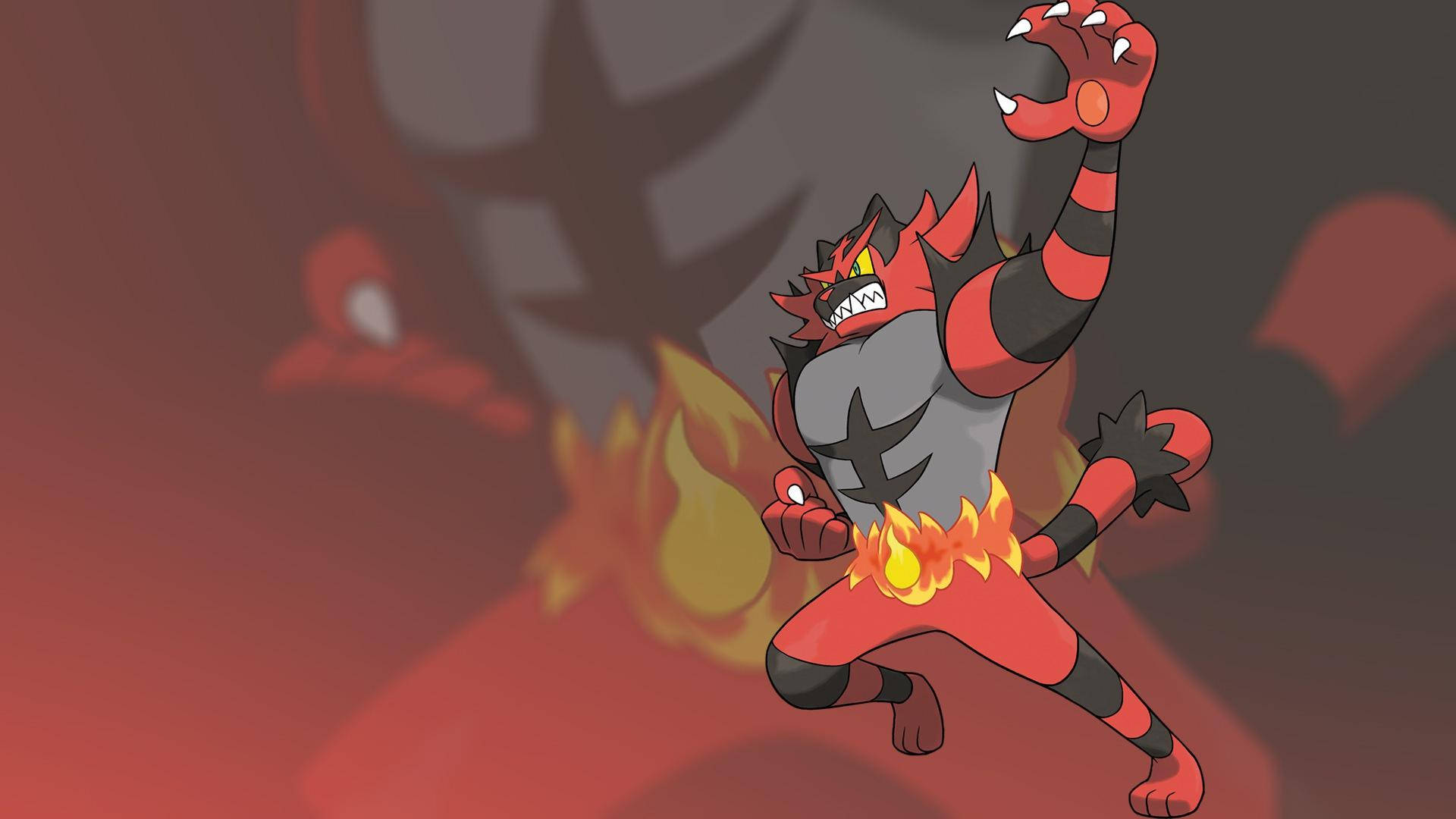 Incineroar Clawing Wallpaper