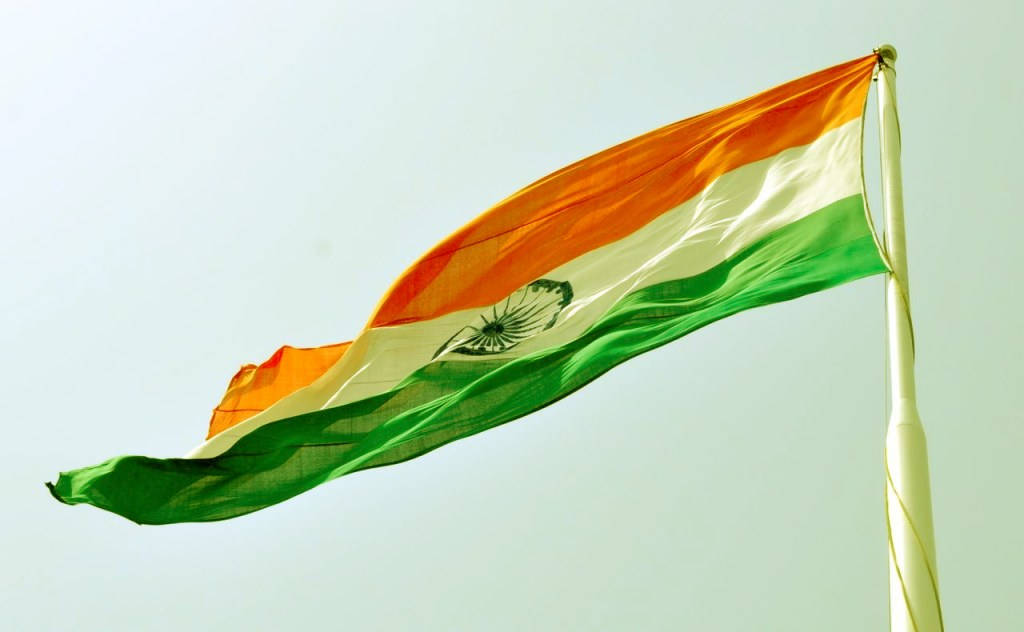 Indian Flag Getting Blown Wallpaper