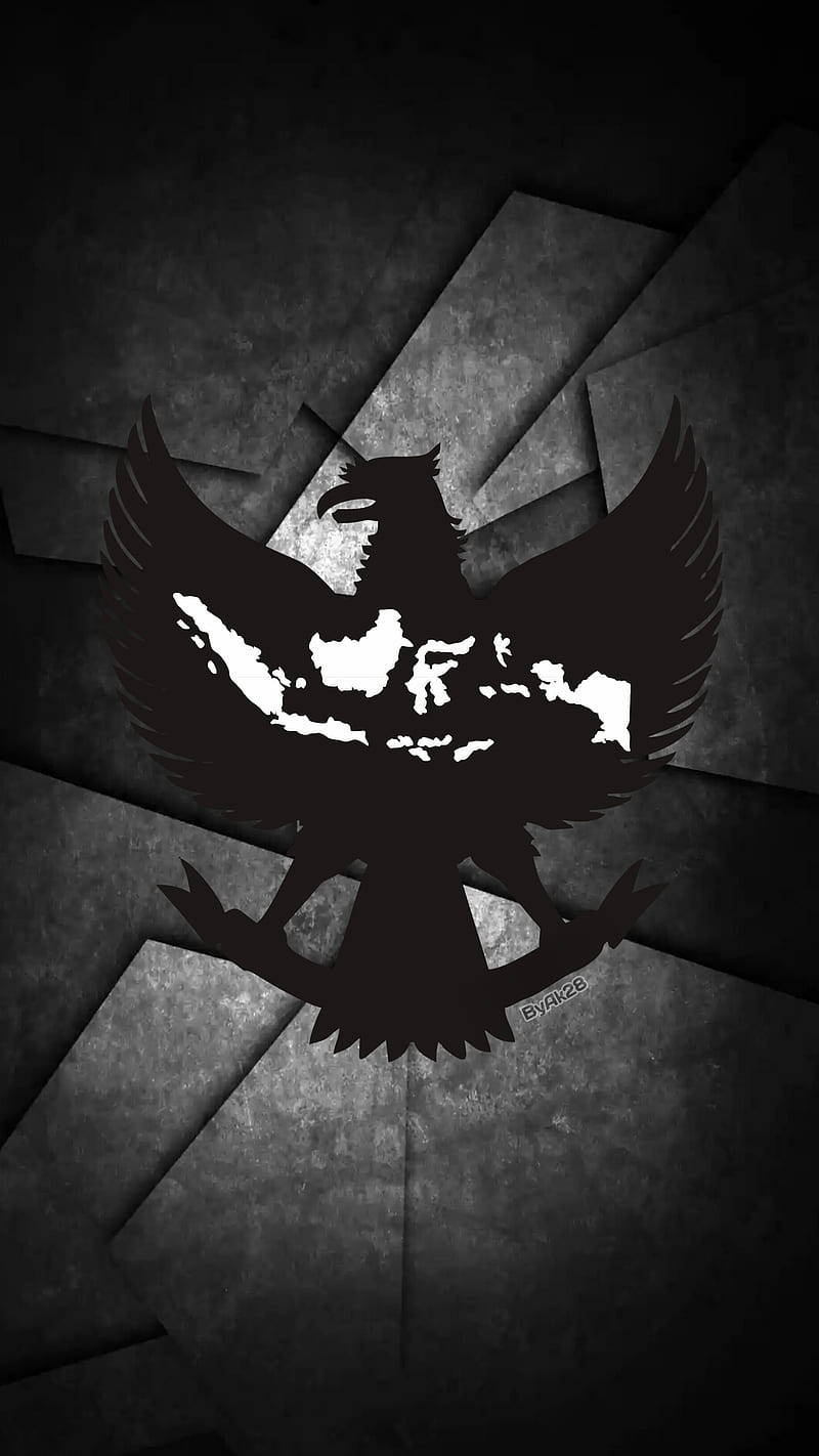 Indonesian Garuda And Map Wallpaper