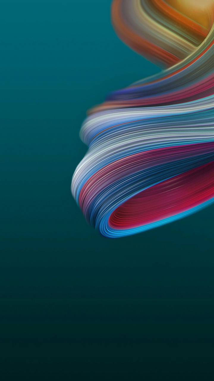 Infinix Hot 7 Pro Graphic Digital Flowing Lines Wallpaper