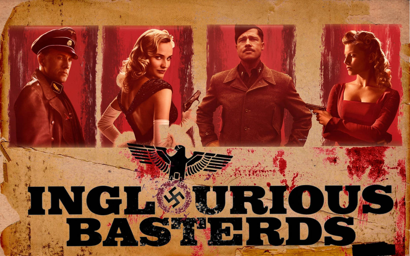 Inglourious Basterds Vintage Artwork Wallpaper