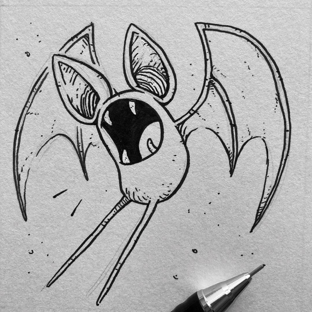 Inked Zubat Wallpaper