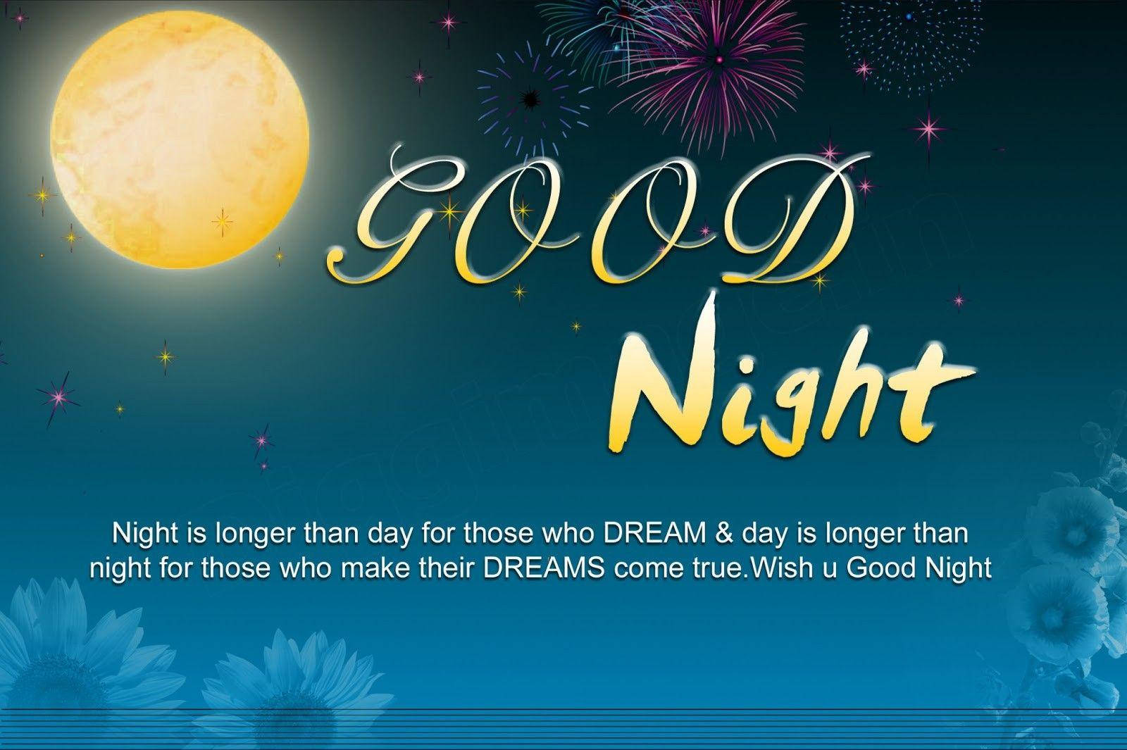 Inspirational Good Night Wishes Wallpaper