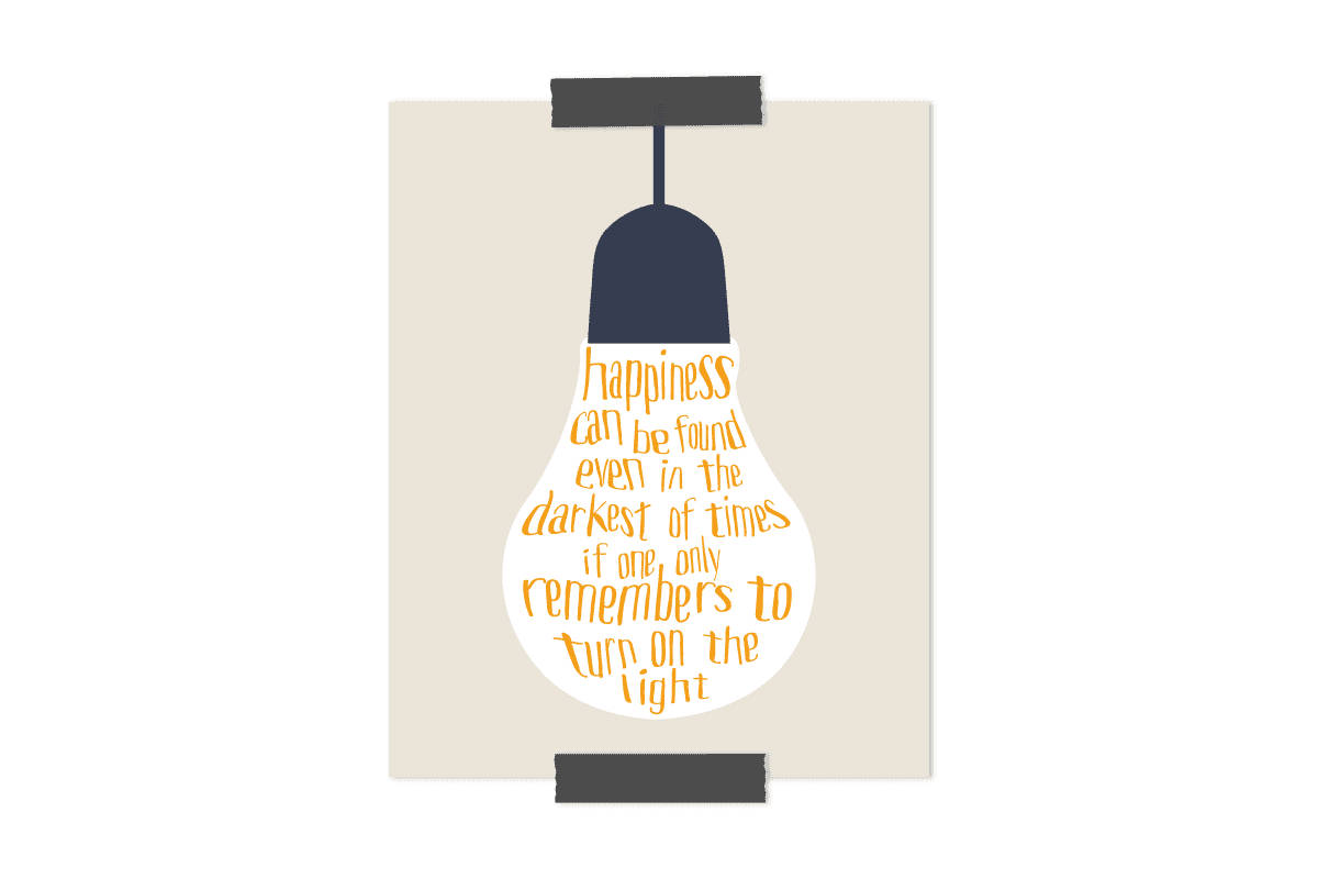 Inspiring Light Bulb With Wise Quote Wallpaper