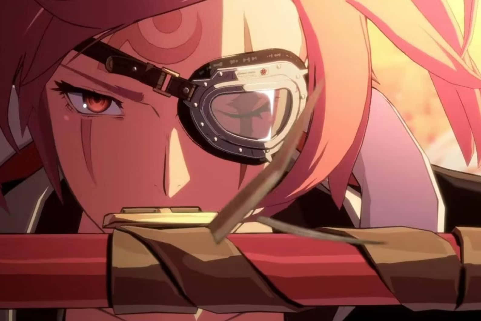 Intense Gaze Guilty Gear Character Wallpaper