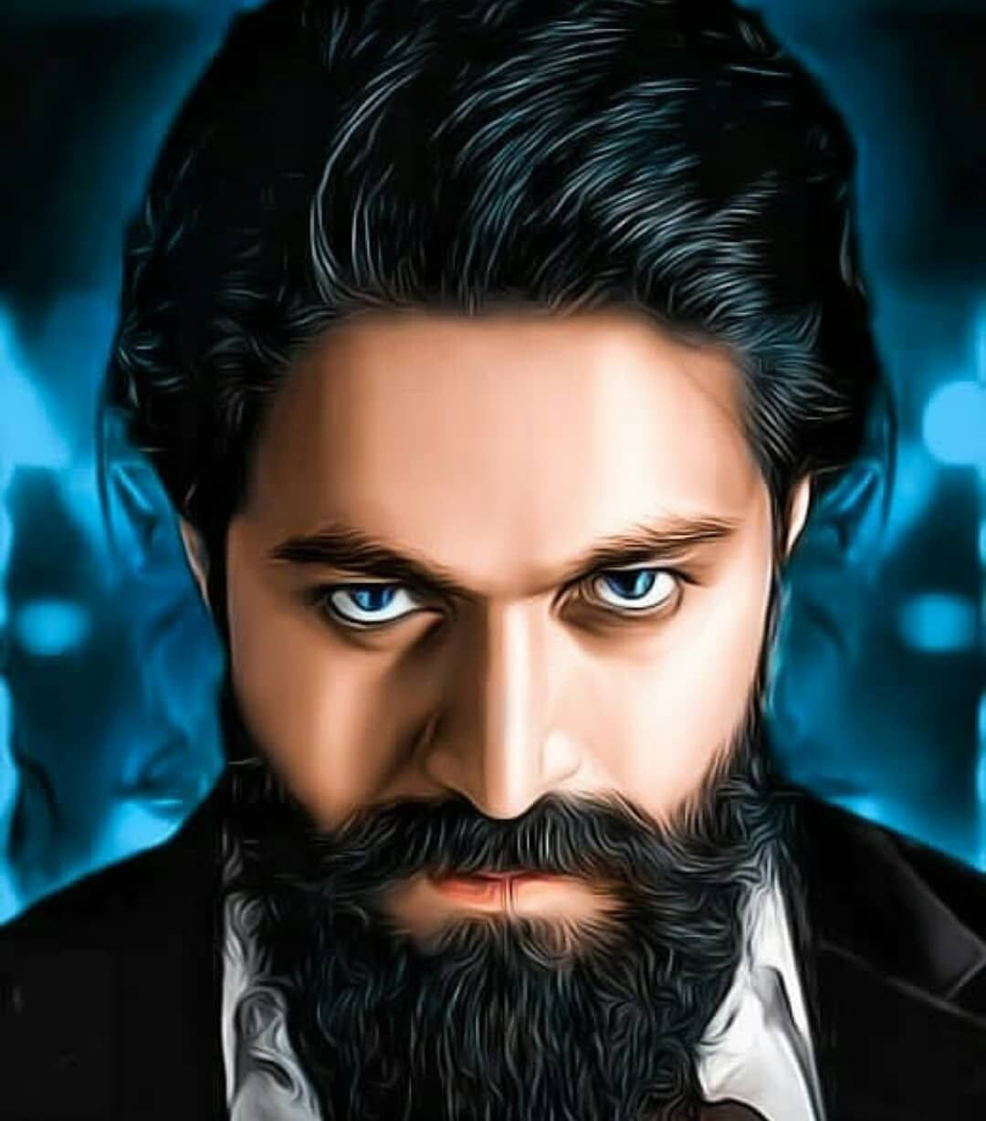 Intense Royale - Rocky Bhai's Fierce Stare Wallpaper