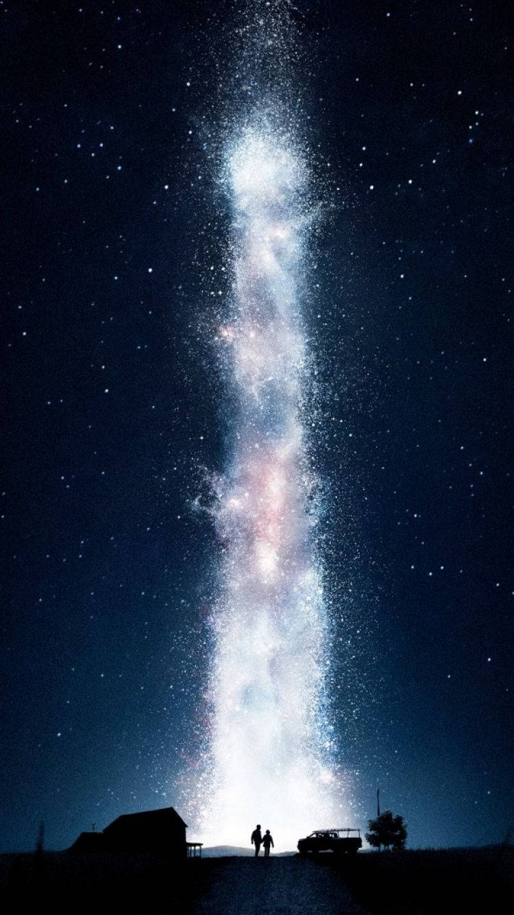 Interstellar White Stars Explosion Wallpaper