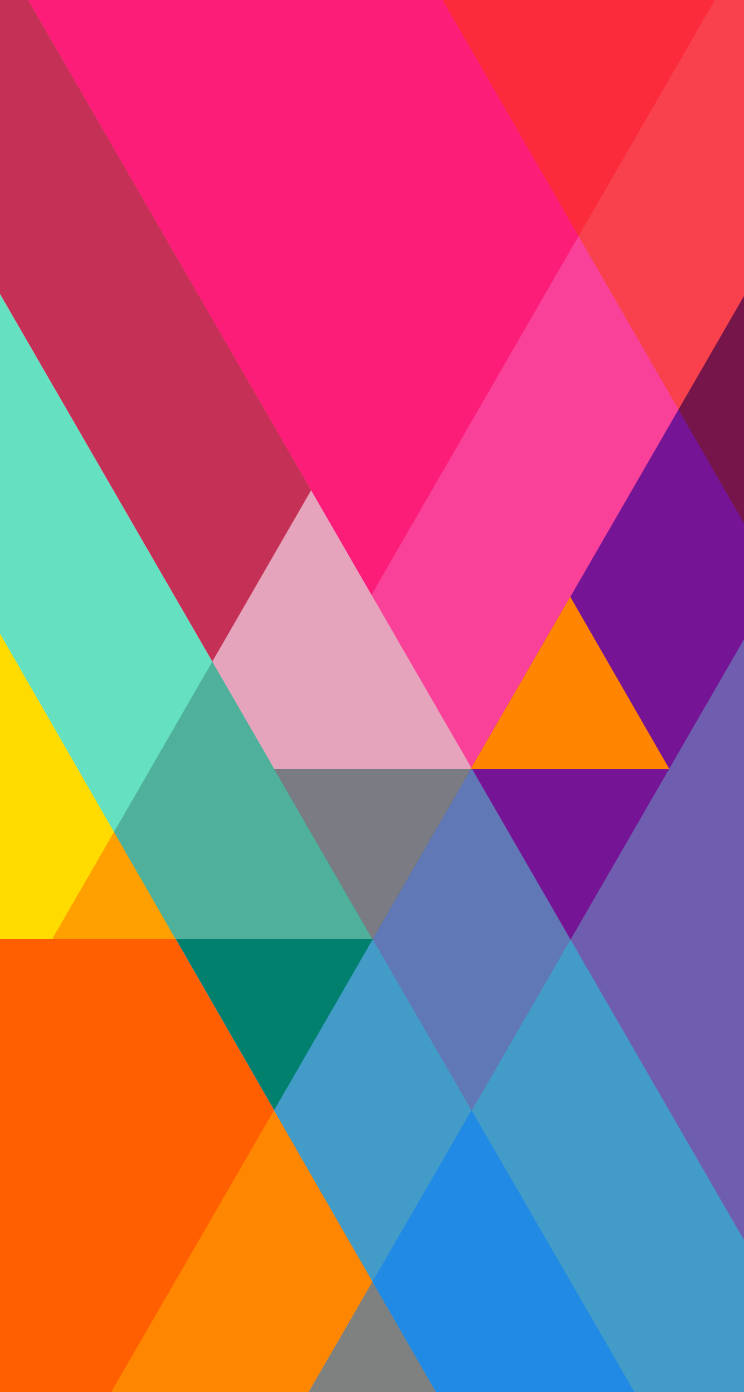 Ios 8 Colored Triangles Wallpaper