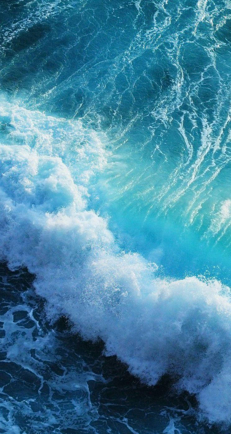 Ios 8 Ocean Waves Wallpaper