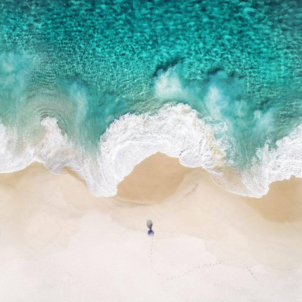 Ipad Pro Cute Beach Aerial View Wallpaper