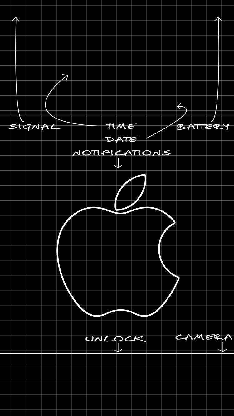 Iphone Logo Cool Lock Screen Wallpaper