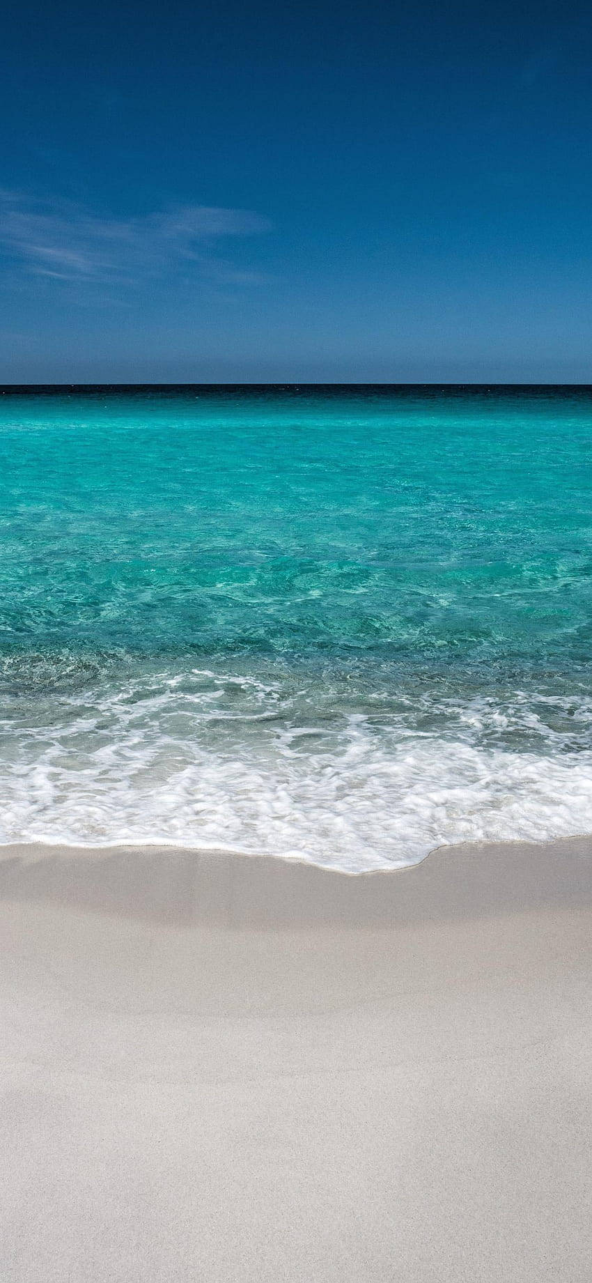 Iphone X Beach And Open Sea Wallpaper