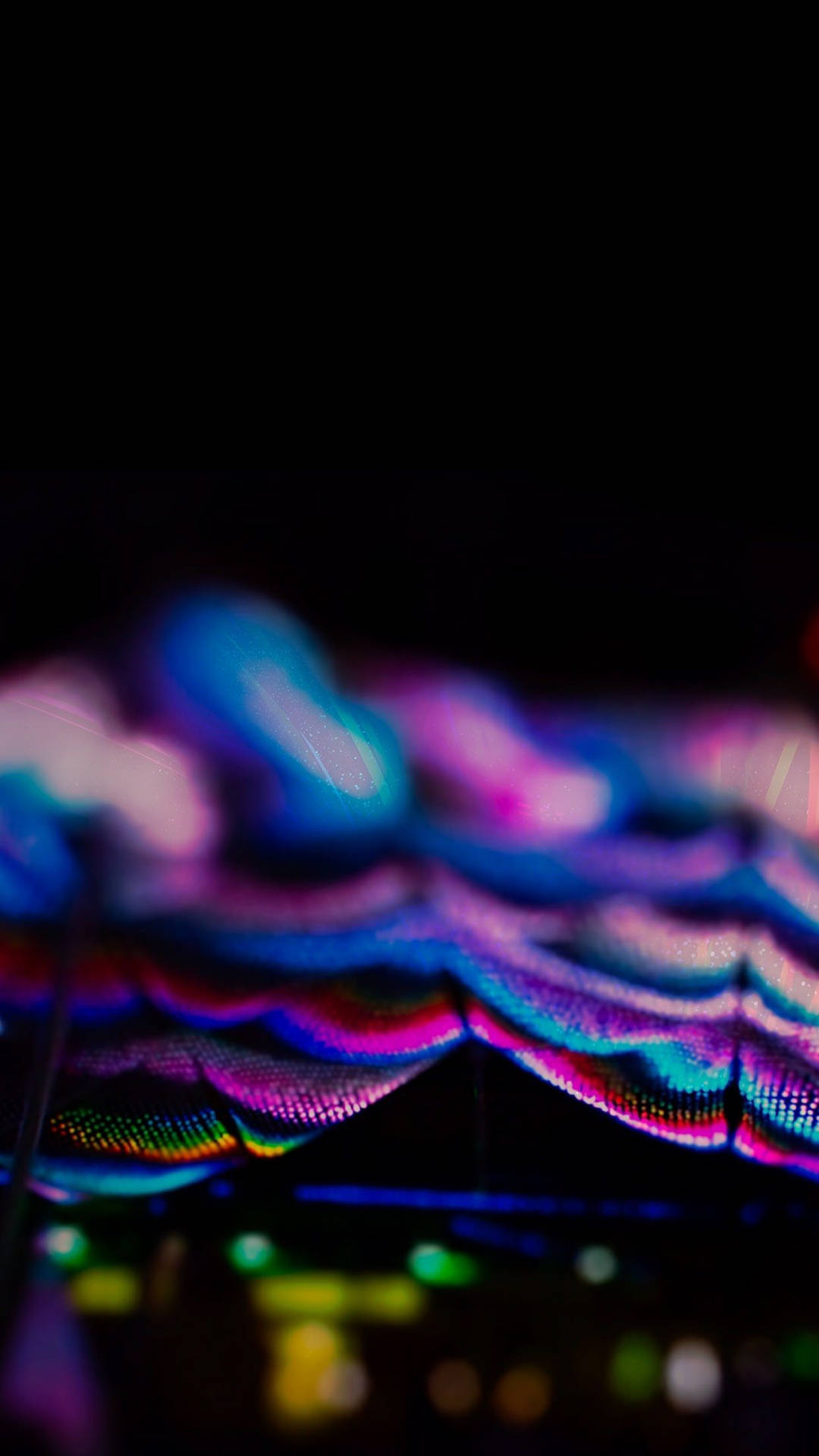 Iridescent Feathers Oled Iphone Wallpaper