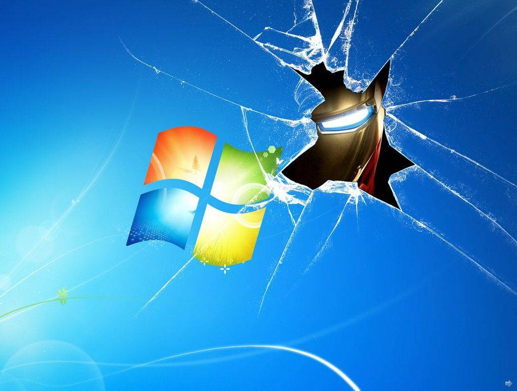 Iron Man Broken Windows Screen Wallpaper
