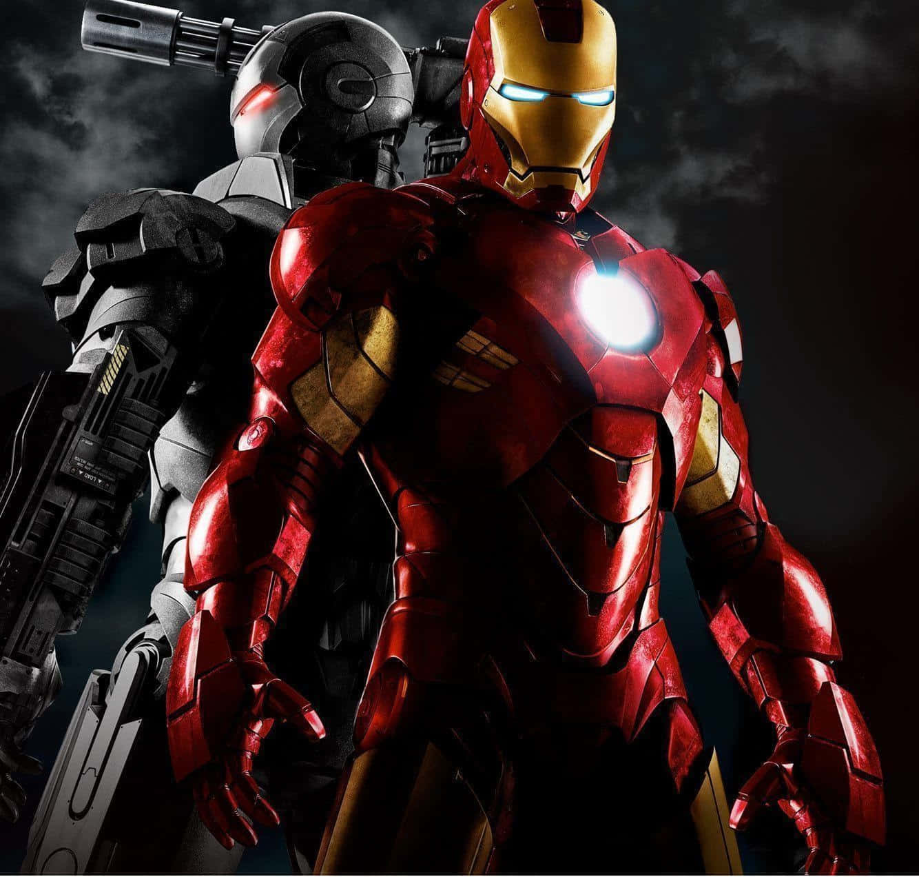 Iron Manand War Machine Standing Strong Wallpaper