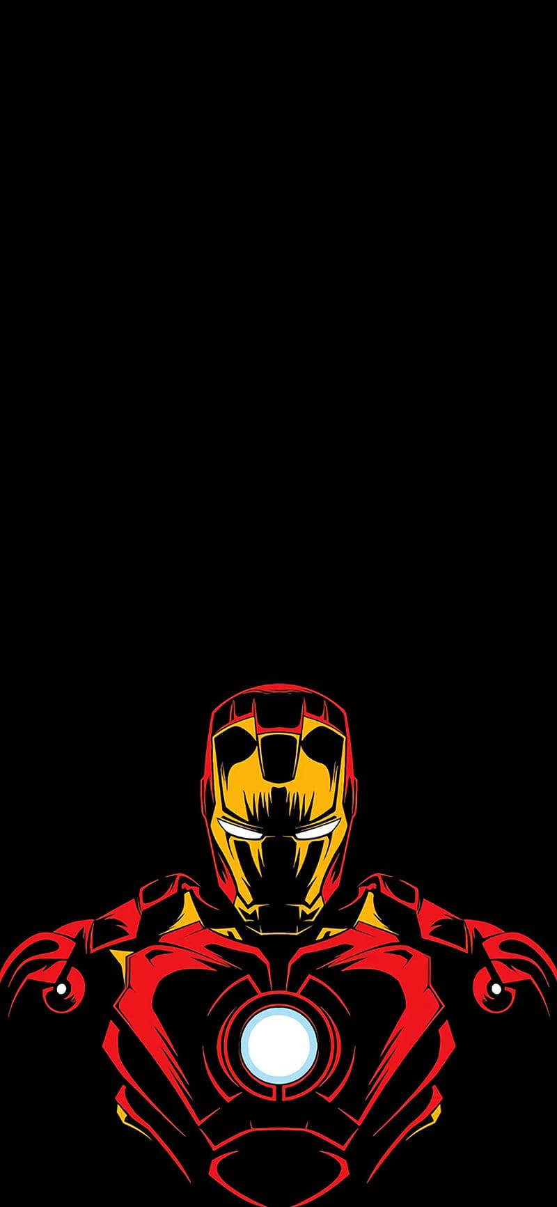 Ironman Black Fingerprint Phone Wallpaper