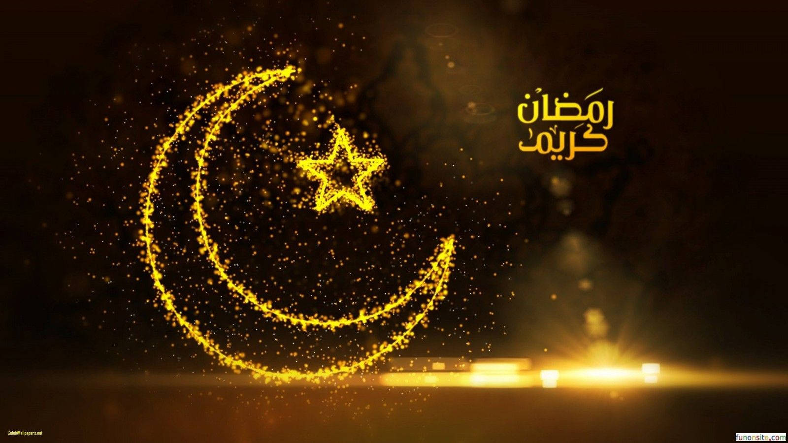 Islamic Crescent Moon Star Wallpaper