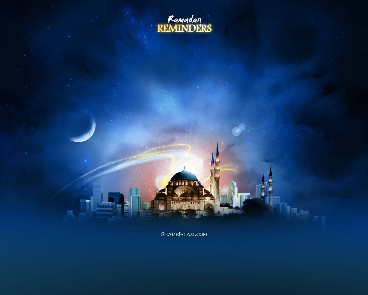 Islamic Mosque Digital Art Wallpaper