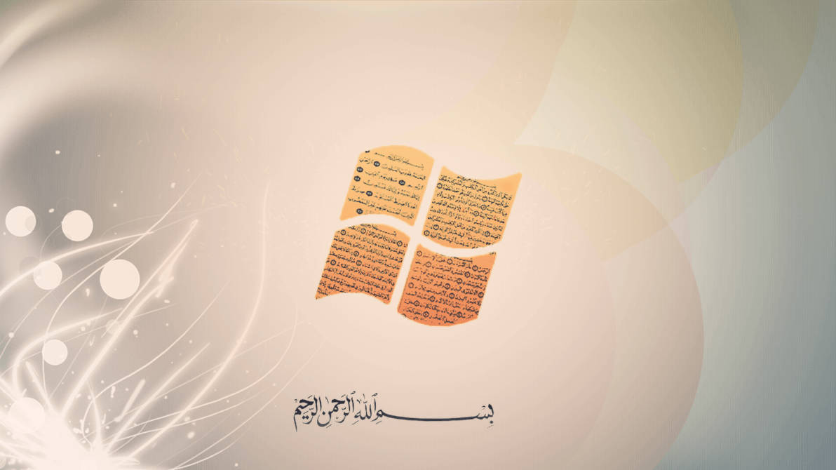 Islamic Windows Logo Wallpaper