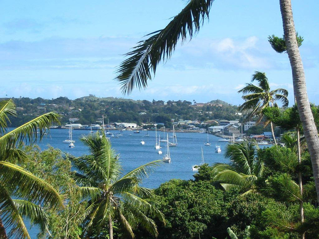 Island Boats Tonga Wallpaper