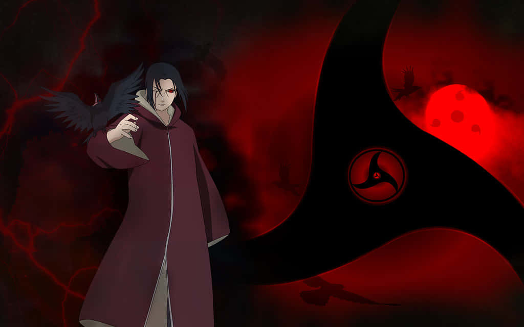 Itachi Live Blade Crow Wallpaper