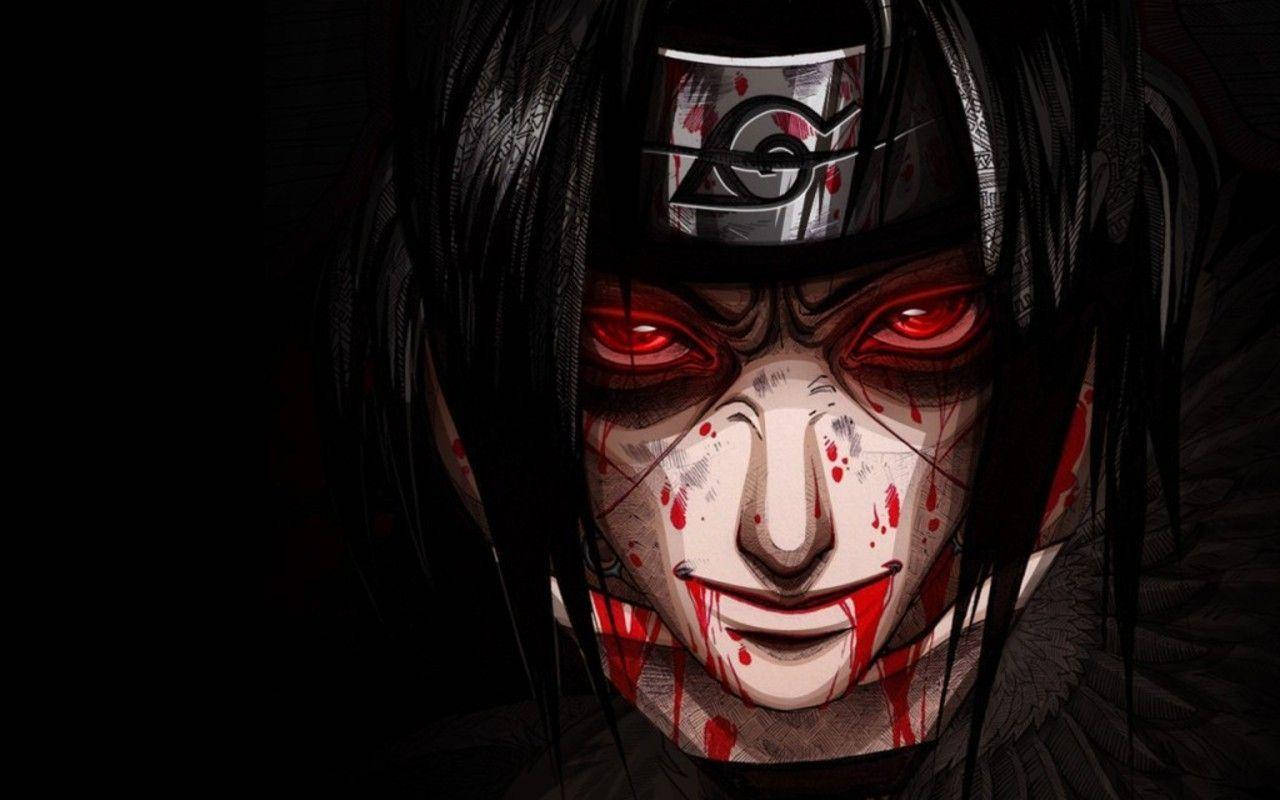 Itachi Sharingan Bruised Wallpaper