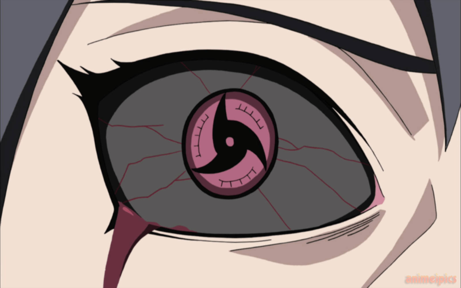 Itachi Sharingan Purple Eye Wallpaper