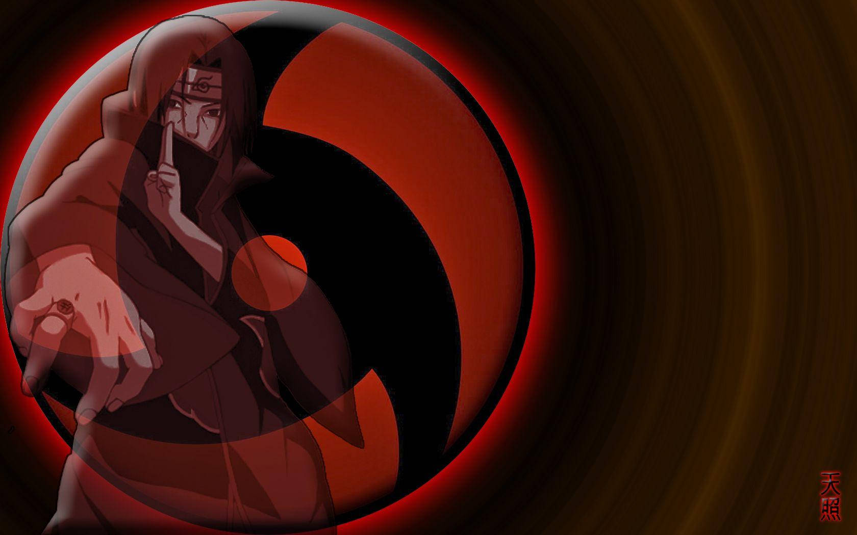 Itachi Sharingan Superimpose Wallpaper