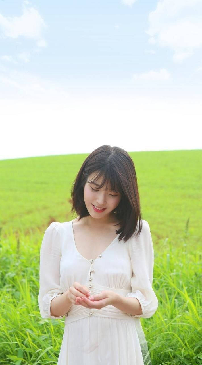 Iu On A Green Field Wallpaper