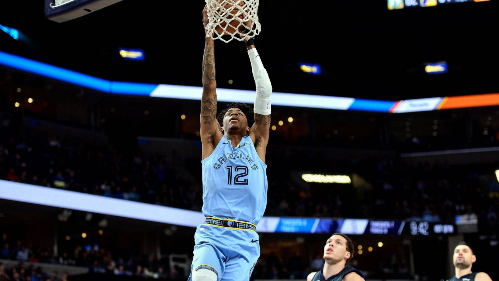 Ja Morant Dunk Grizzlies Superstar Wallpaper